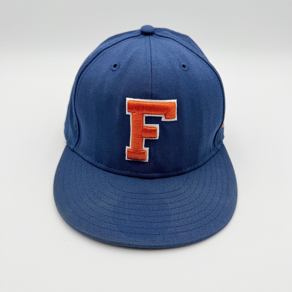 New Era Florida Gators 59FIFTY Hat Men's 7 3/8 Blue 100% Wool Baseball Cap NCAA